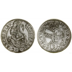 Austria, 3 krajcary, 1663, Hall