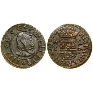 Hiszpania, 16 maravedis, 1664 MY, Madryt