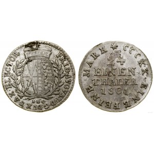 Niemcy, 1/24 talara (grosz), 1801 IEC, Drezno