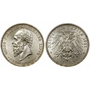 Niemcy, 3 marki pośmiertne, 1911 A, Berlin