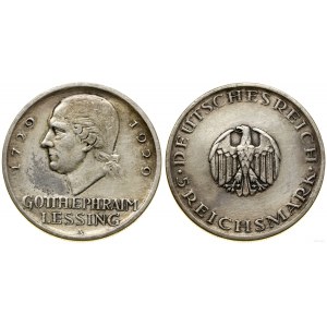 Niemcy, 5 marek, 1929 A, Berlin