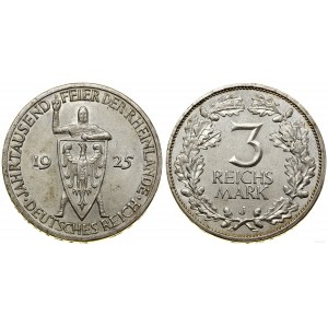 Niemcy, 3 marki, 1925 J, Hamburg