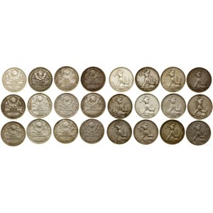 Russia, set of 12 x połtinnik, 1924, Leningrad (St. Petersburg)
