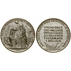 Germany, medal to commemorate hyperinflation in Germany, after 1923