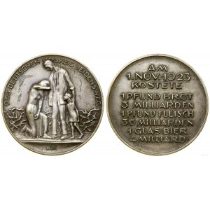 Niemcy, medal na pamiątkę hiperinflacji w Niemczech, po 1923