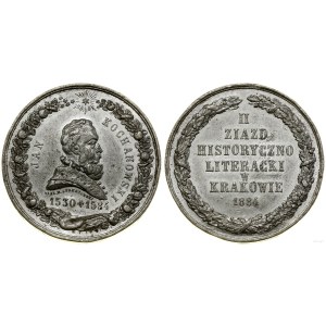Polska, 300. rocznica śmierci Jana Kochanowskiego, 1884, Kraków