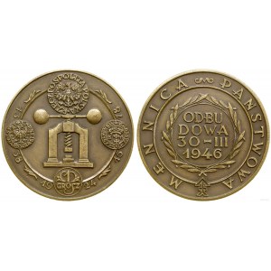 Poland, reconstruction of the State Mint in Warsaw, 1946, Warsaw