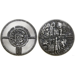 Polska, medal z serii królewskiej PTAiN - Leszek Czarny, 1986, Warszawa