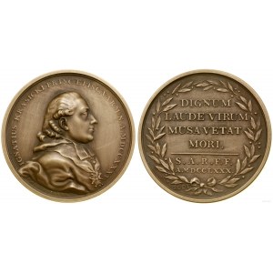 Polska, Ignacy Krasicki, 2001 (kopia medalu z 1780 roku), Warszawa