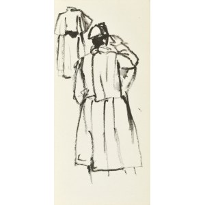 Ludwik MACIĄG (1920-2007), Salutujący meżczyzna ukazany tyłem