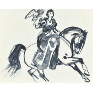 Ludwik MACIĄG (1920-2007), Dama z sokołem
