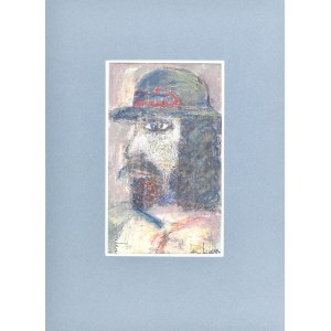 Eugeniusz TUKAN-WOLSKI (1928-2014), Bust of a man with a beard wearing a hat