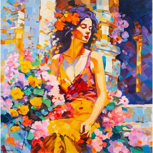 Slawomir Mściwoj Gębczynski (b. 1984, Szczecin), Flowers in Hair, 2024
