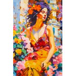 Slawomir Mściwoj Gębczynski (b. 1984, Szczecin), Flowers in Hair, 2024