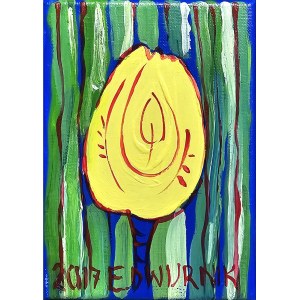 Edward Dwurnik (1943 - 2018), Tulipan żółty, 2017