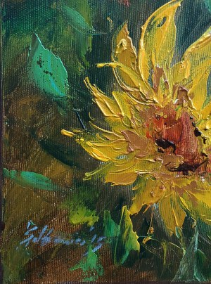 Joanna Setkowicz, Słoneczniki na łące, 2015