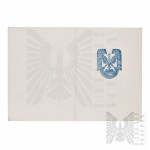 PRL Zaświadczenie Polskiej Eskadry Lotniczej Pomocy Etiopii - In Blanco.