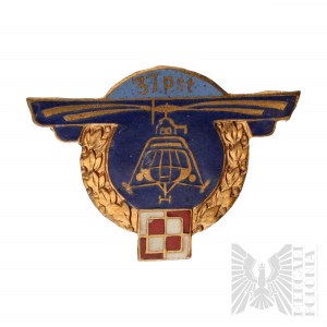 PRL Badge of the 37th Transport Helicopter Regiment, Leźnica Wielka, excerpted by L. Osicki Lodz. Variety.