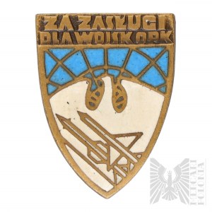 PRL Odznaka Za Zasługi dla Wojsk Obrony Powietrznej Kraju, wyk. Mennica Państwowa.