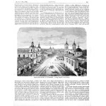 Białoruś. Franciszek Wastkowski: Plac ratuszowy w Witebsku, drzeworyt 1873