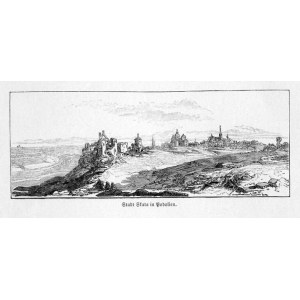 Julian Zachariewicz: Skała Podolska, drzeworyt 1898 p. Borszczów Ukraina