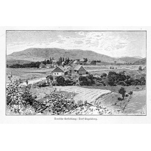 Roman Kochanowski: Angelówka Anielówka. Panorama, drzeworyt 1898 p. Dolina Ukraina