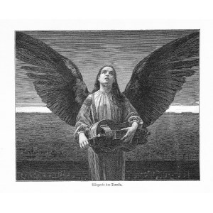 Galicja Wschodnia. Piotr Stachiewicz: Alegoria dumki, drzeworyt 1898 Ukraina