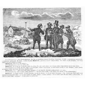 Galicja. Typy galicyjskie żydowskie i niemieckie, drzeworyt 1867