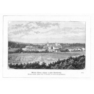 Gdańsk. Bronisław Podbielski: Widok Oliwy, drzeworyt 1884
