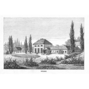Horodec. Pałac, drzeworyt 1880, p. Kobryń Białoruś