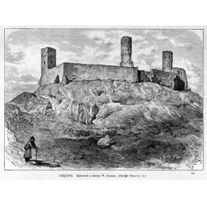 Wojciech Gerson: Chęciny. Zamek, drzeworyt 1882 p. Kielce