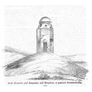 Grave of the Sieniuts near Yampole, lithograph 1844 p. Krzemieniec Ukraine
