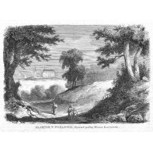 Pochaiv. F. Kostrzewski: Monastery in Pochaiv, woodcut 1862 p. Krzemieniec Ukraine