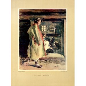 Kamienica. Józef Pieniążek: Foluśnik z Kamienicy, światłodruk barwny 1937 p. Limanowa