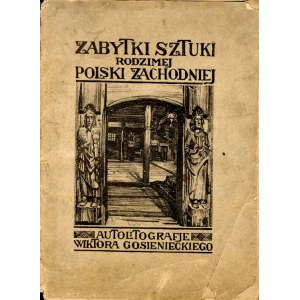 Łagiewniki Wielkie. Wiktor Gosieniecki: Oddrzwia i wnętrze kościoła, autolitografia 1925 okładka teki p. Lubliniec