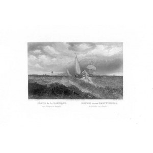 Litwa. Połąga. Aleksander Orłowski: Brzegi Bałtyku, staloryt 1847