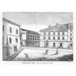 Lublin. Władysław Zieliński: Dom Klonowicza, drzeworyt 1879