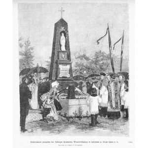 Lublin. Jan Konopacki: Odsłonięcie pomnika bp Kazimierza Wnorowskiego, druk 1886