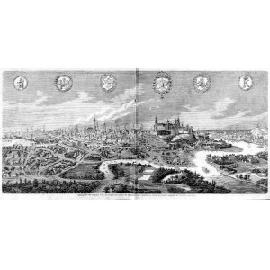 Kraków w wieku XVI, drzeworyt 1862
