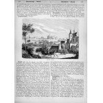 Kraków. Panorama Krakowa. Nr. 3770. Krakau, drzeworyt 1876