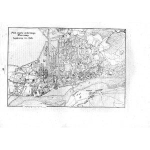 Warszawa. Plan miasta stołecznego Warszawy w roku 1826, litografia 1841