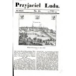 Warszawa. Widok Warszawy w roku 1637, litografia 1844