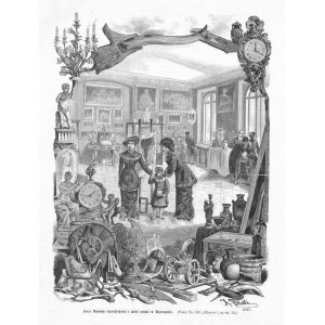 Warsaw. Xavier Pillati: New Museum of Arts and Antiquities, woodcut 1881