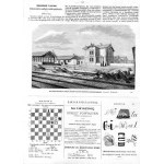 Warszawa. Ludwik Piechaczek: Nowa stacja towarowa, drzeworyt 1875
