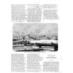 Ukraina. Widok ogólny Owrucza, drzeworyt 1864