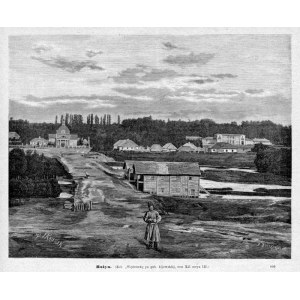 Ukraina. Różyn. Jan Kauzik: Rożyn, drzeworyt 1882