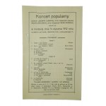 Zestaw 3 ulotek informujących o koncertach polskich artystów w 1909, 1912 i 1913 roku
