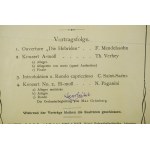 Program i oryginalny bilet z koncertu wybitnej polskiej skrzypaczki Irena Dubiska [1899-1989], 14.12.1912