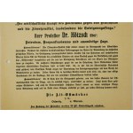 AFISZ informujący o Semestralnym Walnym Zgromadzeniu Akademickiej Grupy Niemieckiego Związku Marchii Wschodniej [przed 1914r.]