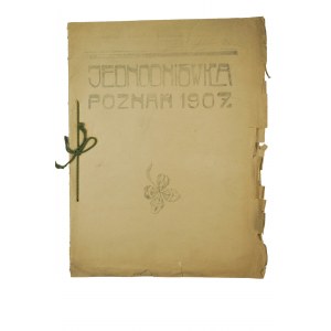 Jednodniówka Poznań 1907r. , dwie grafiki [odcisk z płyty] sygnowane Płotkowiak